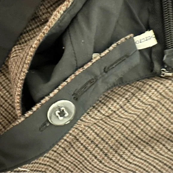 Abercrombie & Fitch Brown Checkered Mini Dress - Picture 4 of 5